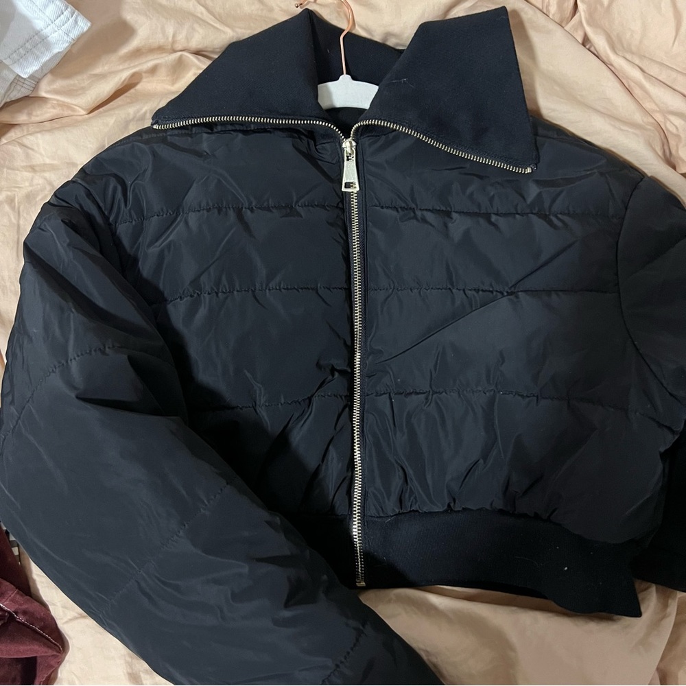 Black cropped jacket